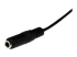 StarTech.com 1m Slanke 3,5mm Stereo Audio Verlengkabel - Rechte hoek