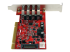 StarTech.com 4-poorts PCI SuperSpeed USB 3.0-adapterkaart met SATA-/SP4-voeding - Rechterkant