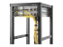 StarTech.com 1U verticale kabel-D-ringhaak voor serverracks - Rechte hoek