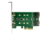 StarTech.com 3-poorts M.2 SSD (NGFF) adapter kaart- 1 x PCIe (NVMe) M.2, 2 x SATA III M.2 - Bovenkant