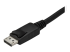 StarTech.com 3ft/1m USB C to DisplayPort 1.2 Cable 4K 60Hz, USB-C to DisplayPort Adapter Cable HBR2, USB Type-C DP Alt Mode to DP Monitor Video Cable, Compatible with Thunderbolt 3, Black - Close-up