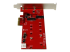 StarTech.com 2x M.2 SATA SSD controller kaart - Rechterkant