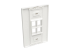 Eaton Tripp Lite Series Single-Gang 4-Port Wall Plate Keystone Cat5/6 USB HDMI Dport RCA - Rug