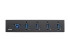 Eaton Tripp Lite series 4-Port Rugged Industrial USB 3.0 SuperSpeed Hub - Voorkant