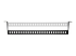 StarTech.com 1U Rack Mountable Cable Lacing Bar w/Adjustable Depth, Cable Support Guide For Organized 19" Racks/Cabinets, Horizontal Cable Guide For Patch Panels/Switches/PDUs - Bovenkant