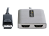 StarTech.com DP to Dual HDMI MST HUB, Dual HDMI 4K 60Hz, DisplayPort Multi Monitor Adapter with 1ft (30cm) Cable, DP 1.4 Multi Stream Transport Hub, DSC | HBR3, DP to 2x HDMI Ports - Close-up