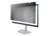 StarTech.com 28-inch 16:9 Computer Monitor Privacy Filter, Anti-Glare Privacy Screen with 51% Blue Light Reduction, Black-out Monitor Screen Protector w/+/- 30 deg. Viewing Angle, Matte and Glossy Sides (2869-PRIVACY-SCREEN) - Rechte hoek