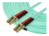 StarTech.com 15m OM3 LC to LC Multimode Duplex Fiber Optic Patch Cable - Close-up