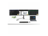 StarTech.com USB-C Triple-Monitor Multiport Adapter, Dual 4K 60Hz + 4k 30Hz HDMI & DisplayPort, 3-Port USB 10Gbps Hub, 100W Power Delivery Pass-Through, GbE, 2ft Cable, Mini Dock - Voorkant