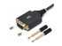 StarTech.com 1ft/30cm USB to Null Modem Serial Adapter Cable, FTDI, RS232 - Rechte hoek