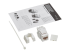 Eaton Tripp Lite Series Cat6a 110-Style Punchdown RJ45 Keystone Jack, White, TAA - Voorkant