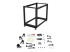 StarTech.com 19" 15U open frame rack - Voorkant
