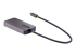 StarTech.com USB C Video Adapter, USB C to HDMI DVI VGA Adapter, Up to 4K 60Hz, Aluminum, Multiport Video Display Adapter for Laptops, Thunderbolt 3/4 Compatible, USB Type C Monitor Adapter - Rechte hoek