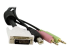 StarTech.com 4-in-1 USB Dual-Link DVI-D KVM-switch Kabel met Audio en Microfoon - Close-up