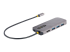 StarTech.com USB C Multiport Adapter, 4K 60Hz HDMI Video, 3-Port 5Gbps USB-A 3.2 Hub, 100W Power Delivery Passthrough, GbE, USB Type-C Mini Travel Dock with Charging, 12in/30cm Cable - Rug