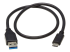 Eaton Tripp Lite Series USB-C to USB-A Cable (M/M), USB 3.2 Gen 1 (5 Gbps), Thunderbolt 3 Compatible, 20-in. (50.8 cm) - Voorkant