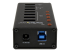 StarTech.com 4-poorts gevoede USB 3.0 hub met 3 speciale USB-laadpoorten (2 x 1 A & 1 x 2 A) - Rug