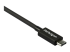 StarTech.com 2.6ft (80cm) Thunderbolt 3 Cable, 40Gbps, 100W PD, 4K/5K Video, Thunderbolt-Certified, Compatible w/ TB4/USB 3.2/DisplayPort - Close-up