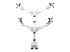 StarTech.com Monitor arm voor 4 schermen tot 27" - Rug