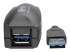 Eaton Tripp Lite Series 5M USB 3.0 SuperSpeed Active Extension Repeater Cable A M/F 16ft 16' 5 Meter - Close-up