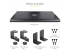 StarTech.com Under-Desk Keyboard Tray, Clamp-on Keyboard Holder, Supports up to 12kg (26.5lb), Sliding Keyboard and Mouse Drawer with C-Clamps, Height Adjustable Keyboard Tray - Voorkant