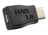 C2G USB 2.0 USB Type C to USB Micro B Adapter M/F - Rechte hoek