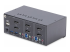 StarTech.com 2-Port Dual-Monitor DisplayPort KVM Switch, 4K 60Hz, 2x USB 5Gbps Hub Ports, 2x USB 2.0 HID Ports, Hotkey and Push-Button Switching, TAA Compliant - Rug