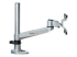 StarTech.com Desk Mount Monitor Arm, VESA or Apple iMac/Thunderbolt Display up to 14kg, Articulating Height Adjustable Single Desktop Monitor Pole Mount, Desk Clamp or Grommet, Silver - Linkerkant