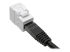 Eaton Tripp Lite Series Cat6/Cat5e Toolless Keystone Jack RJ45 Shuttered, Dust Cap PoE/PoE+ Compliant, White, TAA - Linkerhoek