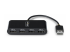 StarTech.com 4-Port USB 2.0 Hub, USB Bus Powered, Small Travel Mini USB Hub, USB 2.0 Splitter, Multi-Port Portable USB Hub, 480Mbps, Overcurrent Protection (OCP) - Voorkant