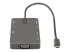 StarTech.com USB C Multiport Adapter, HDMI 4K 30Hz of VGA Travel Dock, 5Gbps USB 3.0 Hub (USB A/C Ports), 100W Power Delivery, SD/Micro SD Card Reader, GbE, 30cm Kabel, USB C Mini Dock (DKT30CHVSDPD) - Linkerkant