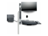 StarTech.com Wall Mount Workstation, VESA Mount For 32" Monitors (22lb/10kg), Fully Articulating Arms For Single Monitor Mount & Keyboard Tray, Includes Desktop Computer/PC Bracket - Close-up