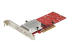 StarTech.com Dual M.2 PCIe SSD Adapter Kaart, x8 / x16 Dual NVMe of AHCI M.2 SSD naar PCI Express 3.0, M.2 NGFF PCIe (M-Key) Compatibel, Ondersteunt 2242, 2260, 2280, JBOD, Mac & PC (PEX8M2E2) - Linkerhoek