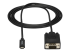StarTech.com 6ft (2m) USB C to VGA Cable, 1920x1200/1080p USB Type C to VGA Video Active Adapter Cable, Thunderbolt 3 Compatible, Laptop to VGA Monitor/Projector, DP Alt Mode HBR2 Cable - Voorkant