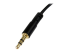 StarTech.com 6 ft / 1,8m slanke 3.5mm naar rechts gehoekte Stereo Audio kabel - Close-up