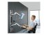 StarTech.com Wall Mount Workstation, VESA Mount For 32" Monitors (22lb/10kg), Fully Articulating Arms For Single Monitor Mount & Keyboard Tray, Includes Desktop Computer/PC Bracket - Linkerhoek