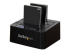 StarTech.com Standalone Hard Drive Duplicator, Dual Bay HDDSSD ClonerCopier, USB 3.1 (10 Gbps) to SATA III (6Gbps) HDDSSD Docking Station, Hard Disk Duplicator Dock - Rechte hoek