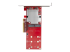 StarTech.com Dual M.2 PCIe SSD Adapter Kaart, x8 / x16 Dual NVMe of AHCI M.2 SSD naar PCI Express 3.0, M.2 NGFF PCIe (M-Key) Compatibel, Ondersteunt 2242, 2260, 2280, JBOD, Mac & PC (PEX8M2E2) - Rechte hoek