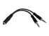 StarTech.com 3,5mm 4-pins naar 2x 3-pins 3,5mm Headset Verloopkabel - Voorkant