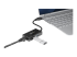StarTech.com USB 3.0 naar Gigabit Netwerk Adapter met ingebouwde 2-Poorts USB Hub - Linkerhoek