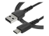 StarTech.com 1m USB A naar USB C Lader Kabel, Rugged Fast Charge & Sync USB 2.0 naar USB Type C Data Kabel met TPE Aramidevezel Mantel, M/M, 3A, Zwart, Samsung S10, iPad Pro, Pixel (RUSB2AC1MB) - Close-up