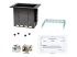 StarTech.com Single-Module Conference Table Connectivity Box-Customizable - Rechte hoek