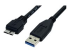 StarTech.com 50 cm zwarte SuperSpeed USB 3.0-kabel A naar micro B - Rechte hoek