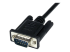 StarTech.com 2 m zwarte DB9 RS232 seriële nullmodemkabel F/M - Close-up