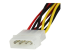 StarTech.com 30cm LP4 naar 2x Vergrendelbare Y-adapter Splitterkabel SATA Voeding - Close-up