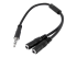 StarTech.com 4 Position to 2x 3 Position 3.5mm Headset Splitter Adapter - Rechte hoek