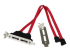 StarTech.com 2 poorts low-profile SATA naar eSATA adapterplaatje - Voorkant