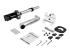 StarTech.com Desk Mount Monitor Arm, VESA or Apple iMac/Thunderbolt Display up to 14kg, Articulating Height Adjustable Single Desktop Monitor Pole Mount, Desk Clamp or Grommet, Silver - Rechte hoek