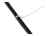 StarTech.com 10cm(4") Cable Ties, 2mm(1/16") wide, 22mm(7/8") Bundle Diameter, 8kg(18lb) Tensile Strength, Nylon Self Locking Zip Ties with Curved Tip, 94V-2/UL Listed, 100 Pack, White - Close-up