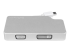 StarTech.com Aluminium A/V reisadapter: 3-in-1 Mini DisplayPort naar VGA, DVI of HDMI - Voorkant